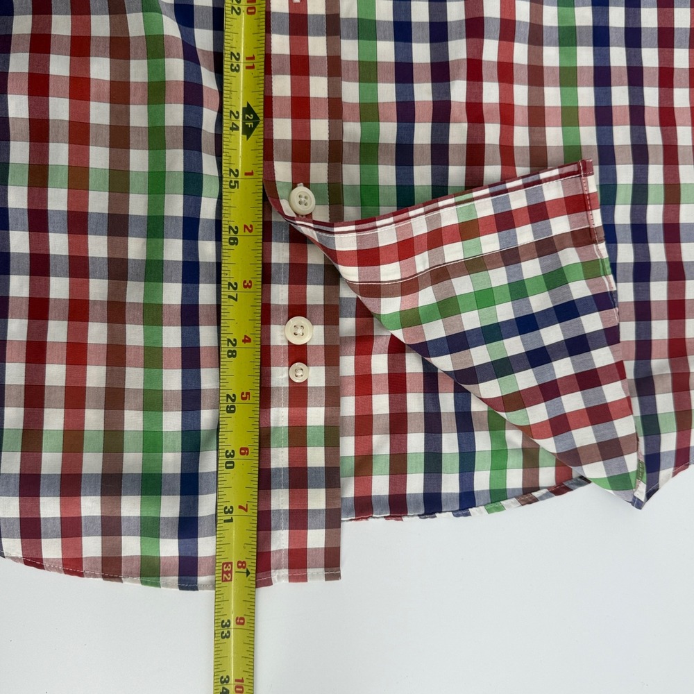 Orvis Mens Medium Short Sleeve Shirt Multi‎ Color Gingham Check Cotton - Picture 6 of 6